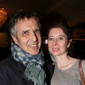 Exclusif - Julien Clerc et sa femme Hélène Grémillon - Célébrités au Concert de Robert Charlebois, " Robert en CharleboisScope " au Grand Rex à Paris France, le 1er Avril 2023. © Bertrand Rindoff / Bestimage 