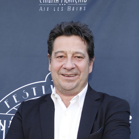 Exclusif - Le Parrain Laurent Gerra à la 2ème édition du festival du cinéma français et gastronomie au casino de Aix les Bains le 6 juin 2023. © Denis Guignebourg / Bestimage  