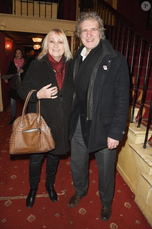 Julie et Gérard Leclerc - People à la générale du woman show "Vive Demain !" de Michèle Bernier au théâtre des Variétés à Paris le 28 janvier 2019. © Coadic Guirec/Bestimage