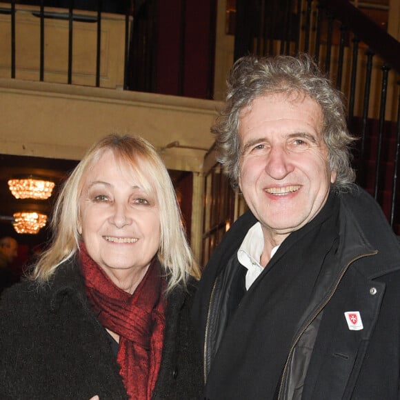 Julie et Gérard Leclerc - People à la générale du woman show "Vive Demain !" de Michèle Bernier au théâtre des Variétés à Paris le 28 janvier 2019. © Coadic Guirec/Bestimage