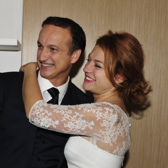 Ils se sont mariés le 11 octobre 2014 à Paris
Exclusif - Emilie Dequenne et son époux Michel Ferracci - Cocktail dînatoire lors de la soirée du mariage de Michel Ferracci et Emilie Dequenne le samedi 11 octobre 2014, dans un loft du 10ème arrondissement, à Paris.