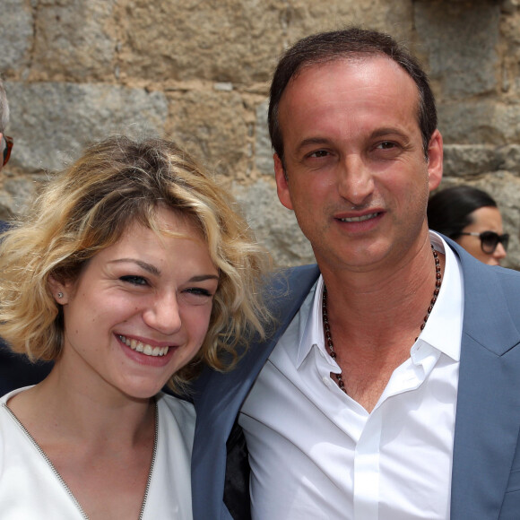 Emilie Dequenne et Michel Ferracci - Mariage de Thomas Langmann et Celine Bosquet en l'eglise de Porto-Vecchio le 22/06/2013 en presence de nombreux amis et stars. La veille a eu lieu le mariage civil a la mairie de Sartene. 