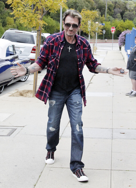 Johnny Hallyday à Los Angeles en 2012.