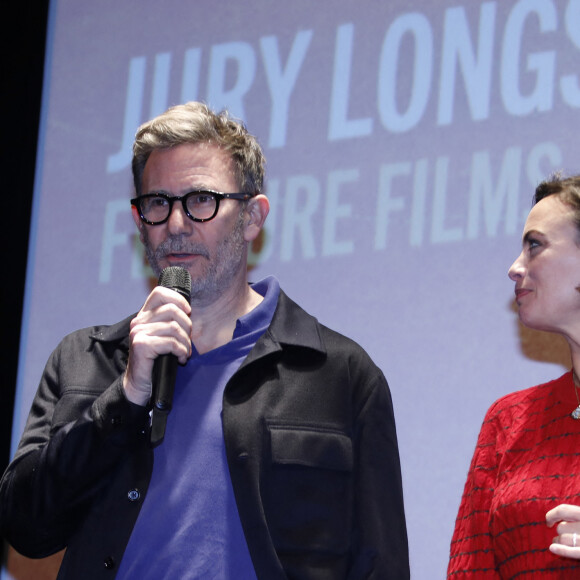 Michel Hazanavicius et sa compagne Bérénice Bejo - Cérémonie d'ouverture du 30ème Festival du film Fantastique de Gérardmer le 25 janvier 2023. © Denis Guignebourg/BestImage 