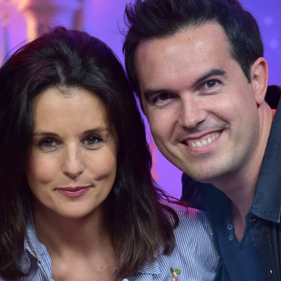 Faustine Bollaert et son mari Maxime Chattam au lancement du nouveau spectacle "Mickey et le magicien" au Parc Disneyland Paris. Le 2 juillet 2016 © Giancarlo Gorassini / Bestimage