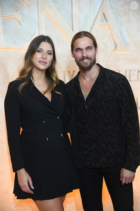 Camille Cerf (Miss France 2015) et son compagnon Théo Fleury - Avant-première du film "Athena" à la salle Pleyel à Paris le 13 septembre 2022 © Giancarlo Gorassini / Bestimage