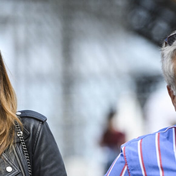 Reconnaissance du Parcours par l'ancienne Miss France Camille Cerf - Prix Le Parisien lors de la 8ème édition du "Longines Paris Eiffel Jumping" au Champ de Mars à Paris le 26 juin 2022. © JB Autissier / Panoramic / Bestimage