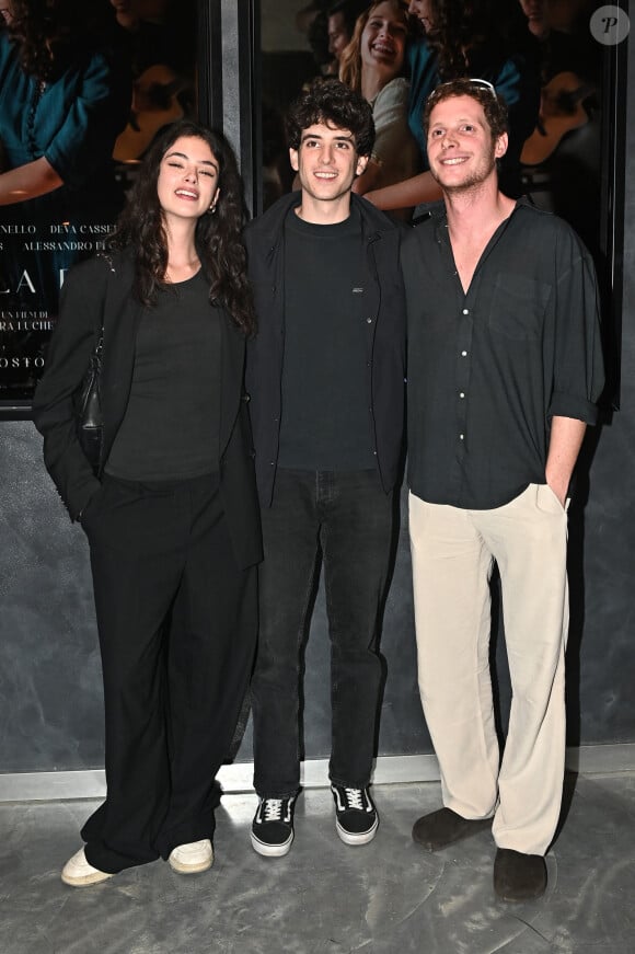 Deva Cassel, Nicolas Maupas, Alessandro Piovani à la première du film "La Bella Estate" au cinéma Giulio Cesare à Rome, Italie, le 1er septembre 2023.