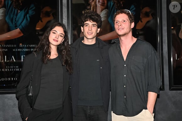 Deva Cassel, Nicolas Maupas, Alessandro Piovani à la première du film "La Bella Estate" au cinéma Giulio Cesare à Rome, Italie, le 1er septembre 2023.
