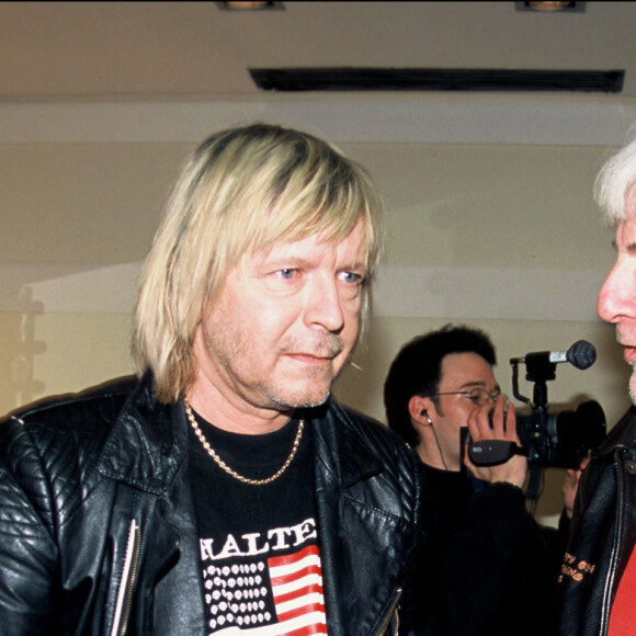 Renaud avec Hugues Aufray à l'Olympia en 2003.