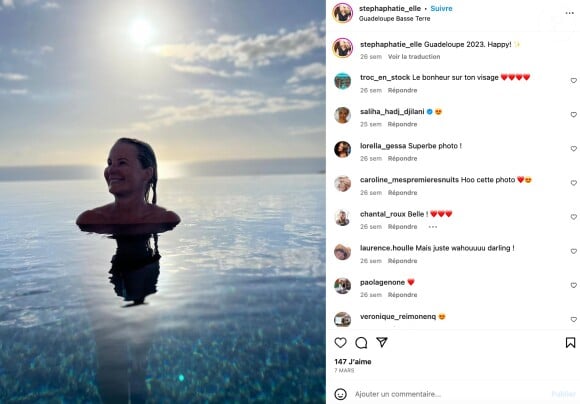 Stéphanie Aphatie immortalisée sur Instagram.