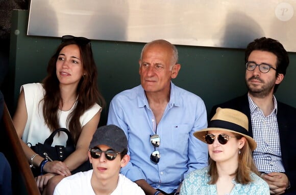 Jean-Michel Aphatie dans les tribunes lors des internationaux de France de Roland Garros à Paris. Le 10 juin 2017. © Jacovides - Moreau / Bestimage 