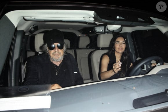 Al Pacino et Noor Alfallah à Santa-Monica.