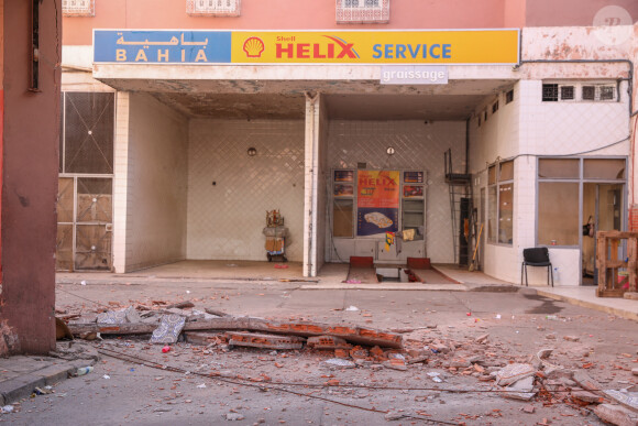Un violent séisme au Maroc fait plus de 820 morts à Marrakech le 9 septembre 2023. Le séisme, de magnitude de 6,8 sur l'échelle de Richter selon l'Institut de géophysique américain, a son épicentre au sud-ouest de la ville touristique de Marrakech, à 320 km au sud de la capitale Rabat. © Philippe Doignon/Bestimage 