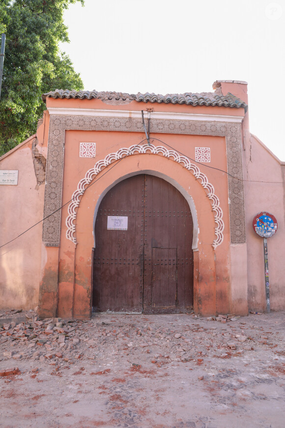 Un violent séisme au Maroc fait plus de 820 morts à Marrakech le 9 septembre 2023. Le séisme, de magnitude de 6,8 sur l'échelle de Richter selon l'Institut de géophysique américain, a son épicentre au sud-ouest de la ville touristique de Marrakech, à 320 km au sud de la capitale Rabat. © Philippe Doignon/Bestimage 