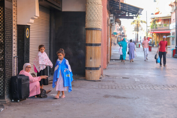 Un violent séisme au Maroc fait plus de 820 morts à Marrakech le 9 septembre 2023. Le séisme, de magnitude de 6,8 sur l'échelle de Richter selon l'Institut de géophysique américain, a son épicentre au sud-ouest de la ville touristique de Marrakech, à 320 km au sud de la capitale Rabat. © Philippe Doignon/Bestimage 