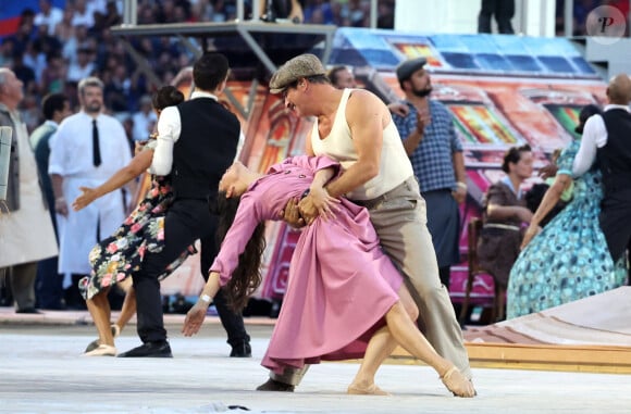 L'ouverture de la Coupe du monde de rugby 2023...
Jean Dujardin, Alice Renavand - Cérémonie d'ouverture de la Coupe du Monde de Rugby France 2023 avant le match de la Poule A entre la France et la Nouvelle-Zélande au Stade de France à Saint-Denis le 8 septembre 2023. © Dominique Jacovides/Bestimage 