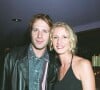 A l'époque, elle partageait la vie de Thomas Jouannet 
Thomas Jouannet et Alexandra Lamy lors de la soirée Motorola au VIP Room le 7 septembre 2001