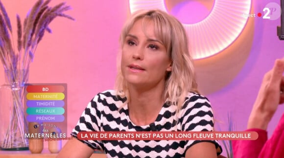 Elodie Gossuin sur le plateau des "Maternelles" pour France 2.