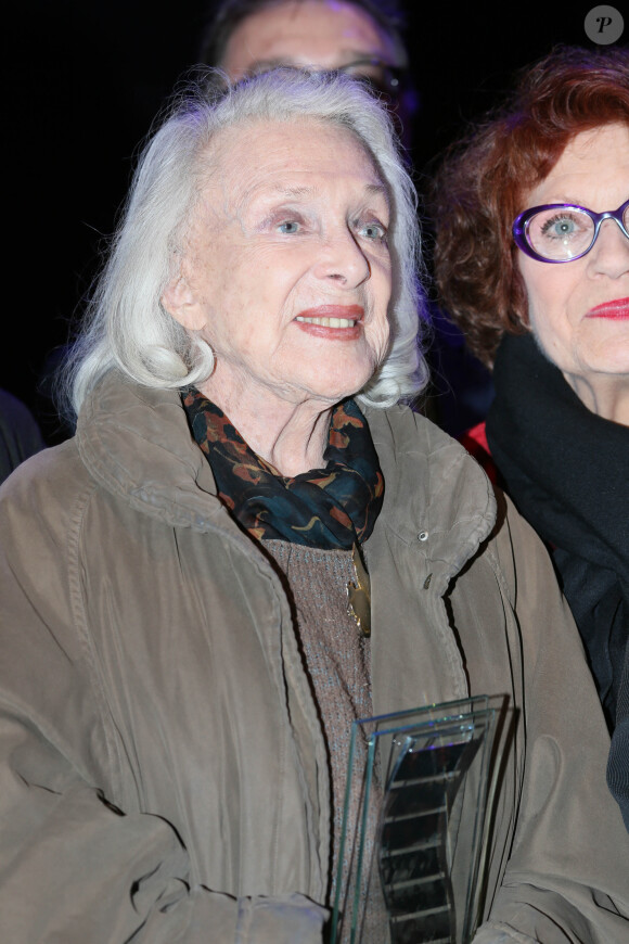 Elle fait partie des "trois glorieuses" de l'âge d'or du cinéma français.
Micheline Presle - 11ème cérémonie des Prix Henri Langlois au studio 104 de la Maison de la Radio à Paris le 11 avril 2016.