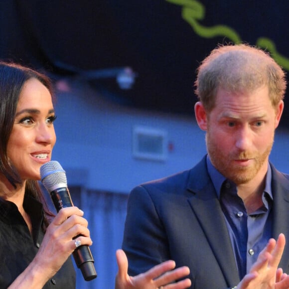 Le prince Harry et Meghan Markle lors des Invictus Games 2023 à Dusseldorf le 12 septembre 2023. 