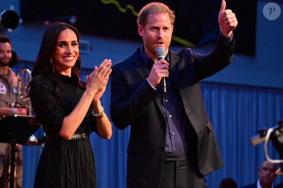 Le prince Harry et Meghan Markle lors des Invictus Games 2023 à Dusseldorf le 12 septembre 2023. 