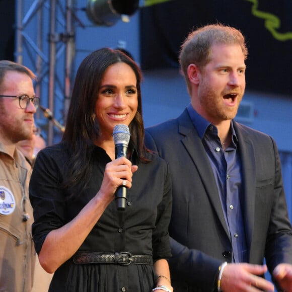 Le prince Harry et Meghan Markle lors des Invictus Games 2023 à Dusseldorf le 12 septembre 2023. 