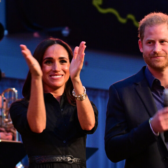 Le prince Harry et Meghan Markle lors des Invictus Games 2023 à Dusseldorf le 12 septembre 2023. 