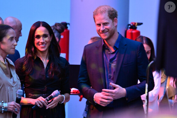 Le prince Harry et Meghan Markle lors des Invictus Games 2023 à Dusseldorf le 12 septembre 2023. 