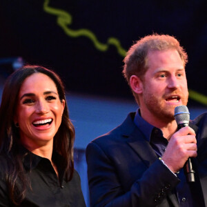 Le prince Harry et Meghan Markle lors des Invictus Games 2023 à Dusseldorf le 12 septembre 2023. 