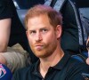 Le fils de Charles III était déjà présent depuis samedi.
Le prince Harry, duc de Sussex, assiste à la compétition de basket-ball en fauteuil roulant lors des Jeux Invictus au Merkur Spiel-Arena de Düsseldorf, le 12 septembre 2023. 