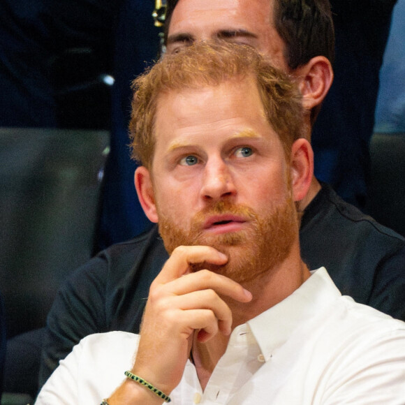 Le prince Harry, duc de Sussex lors des Jeux Invictus au Merkur Spiel-Arena de Düsseldorf, le 10 septembre 2023.