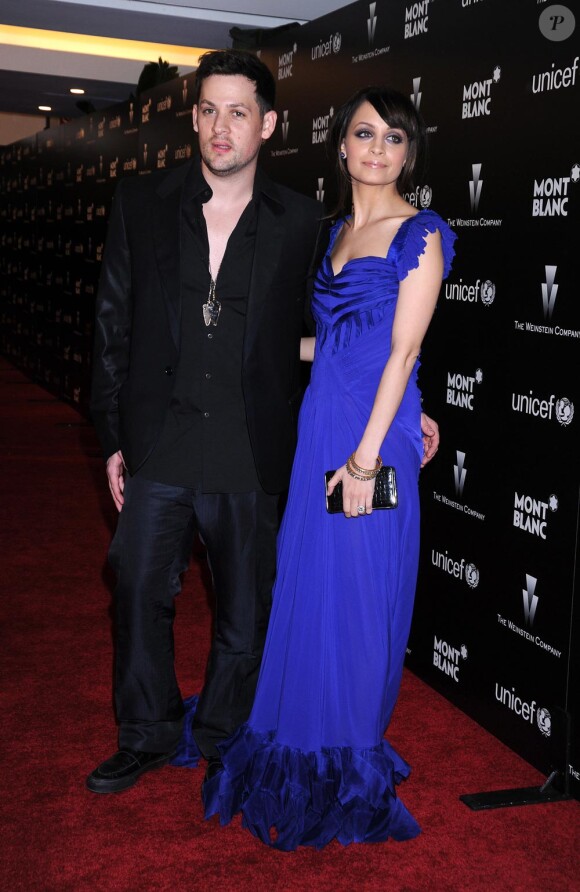 Nicole Richie et Joel Madden à la soirée Montblanc et Unicef à Los Angeles le 6 mars 2010