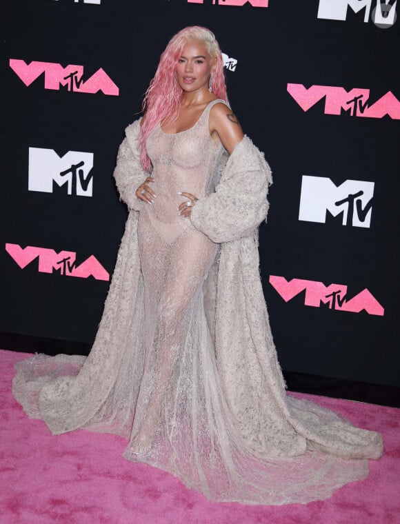 Karol G - Tapis rouge des MTV Video Music Awards, Prudential Center, Newark, New York. 12 septembre 2023. © Nancy Kaszerman/Zuma Press/Bestimage