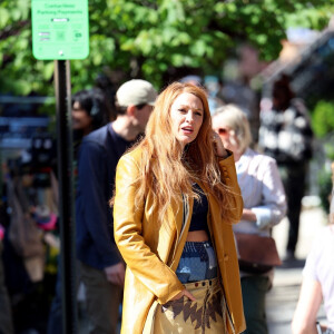 Blake Lively et Justin Baldoni sur le tournage du film "It Ends With Us" à New York, le 25 mai 2023.