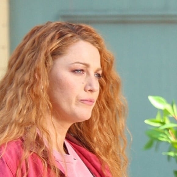 Blake Lively sur le tournage du film "It ends with us" à New York le 15 mai 2023.