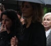Exclusif - Michèle Torr - Obsèques de Claude Barzotti à Court-Saint-Etienne en Belgique. Le 1er juillet 2023
