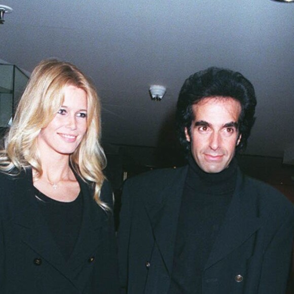 David Copperfield à Paris pour son spectacle au palais des Congrès avec Claudia Schiffer le 22 septembre 1995
