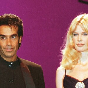 Claudia Schiffer et David Copperfield le 1er décembre 1997