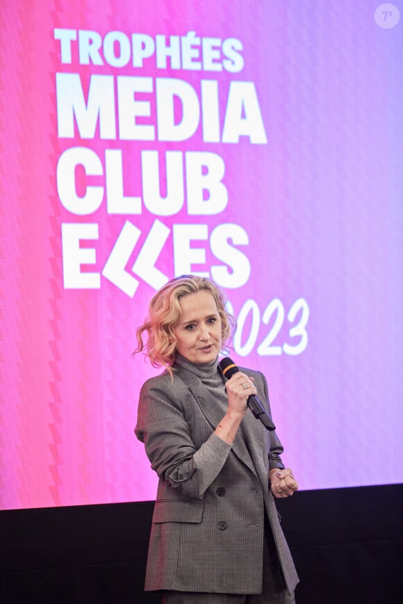 Exclusif - Caroline Roux (présidente de la cérémonie) - Cérémonie des Trophées du MédiaClub'Elles dans les salons de l'Hôtel de Lassay à Paris le 9 février 2023.