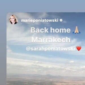 Les deux soeurs ont vécu ce moment main dans la main
Sarah Poniatowski de retour au Maroc après le drame