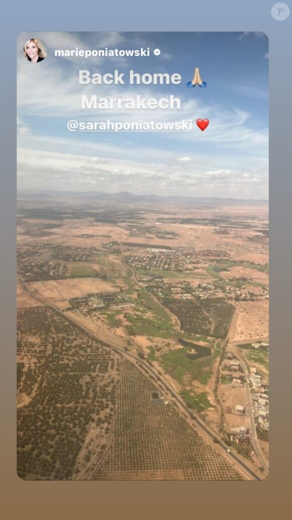 Les deux soeurs ont vécu ce moment main dans la main
Sarah Poniatowski de retour au Maroc après le drame