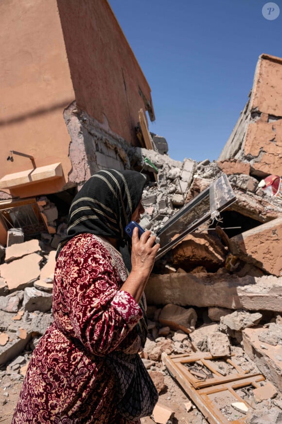 Le séisme au Maroc, d'une magnitude de 7, a fait près de 3000 morts selon un bilan provisoire. Si le phénomène a eu lieu le 8 septembre 2023 vers 23 heures, des répliques ont été ressenties le 14 septembre 2023 dans la région de Marrakech-Safi. © Abdellagh Azizi / Panoramic / Bestimage 