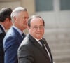 Seulement, ce régime très controversé s'avère être aussi efficace que dangereux. Ce régime, François Hollande le doit à Pierre Dukan.
François Hollande - Arrivées des personnalités - Cérémonie d'investiture du Président de la République à Paris le 7 mai 2022 © Aurelien Morissard / Panoramic / Bestimage