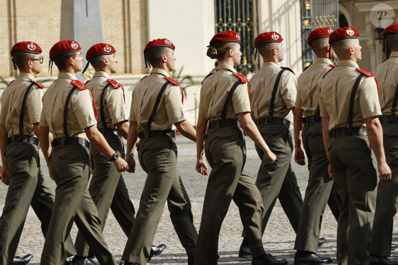 La princesse Leonor d'Espagne participe à la cérémonie du sabre à l'Académie générale militaire de Saragosse le 19 septembre 2023. 