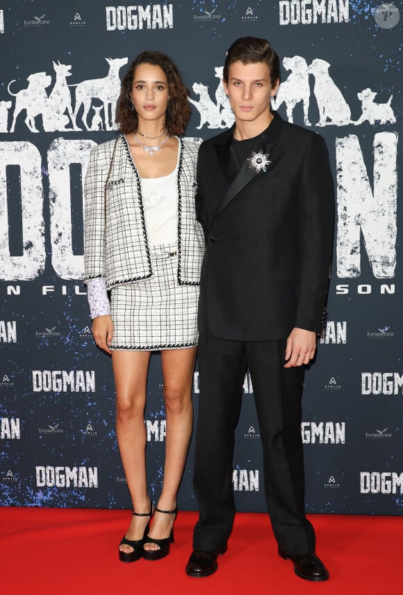 Iman Perez et Noham Edje - Avant-première du film "Dogman" au cinéma UGC Normandie à Paris le 19 septembre 2023. © Coadic Guirec/Bestimage