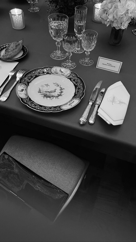 Charlotte Gainsbourg au dîner d'État en l'honneur de Charles III, à Versailles, le mercredi 20 septembre 2023