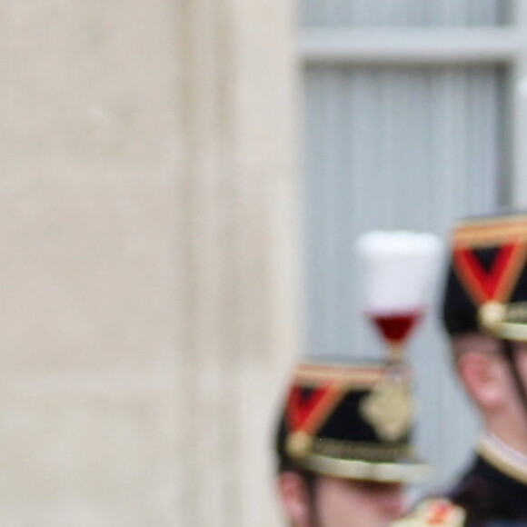 Camilla Parker Bowles - Le roi et la reine d'Angleterre reçus au palais de l'Elysée à Paris. Le 20 septembre 2023. © Moreau-Jacovides / Bestimage