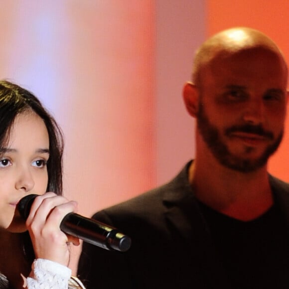 Exclusif -  - Eyma Scharen et la troupe de la comédie musicale "Bernadette de Lourdes" - Enregistrement de l'émission "Vivement Dimanche prochain" au Studio Gabriel à Paris, présentée par M.Drucker et diffusée le 3 mars sur France 2. Le 20 février 2019 © Guillaume Gaffiot / Bestimage 