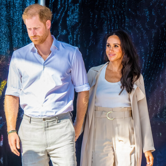 Le prince Harry Duc de Sussex et Meghan Markle, duchesse de Sussex lors des Invictus Games 2023 au Merkur Spiel-Arena à Düsseldorf, le 16 septembre 2023.